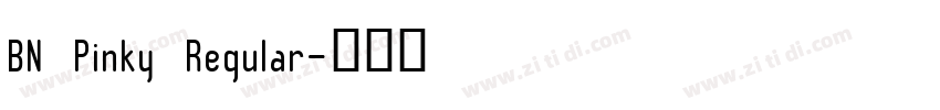 BN Pinky Regular字体转换